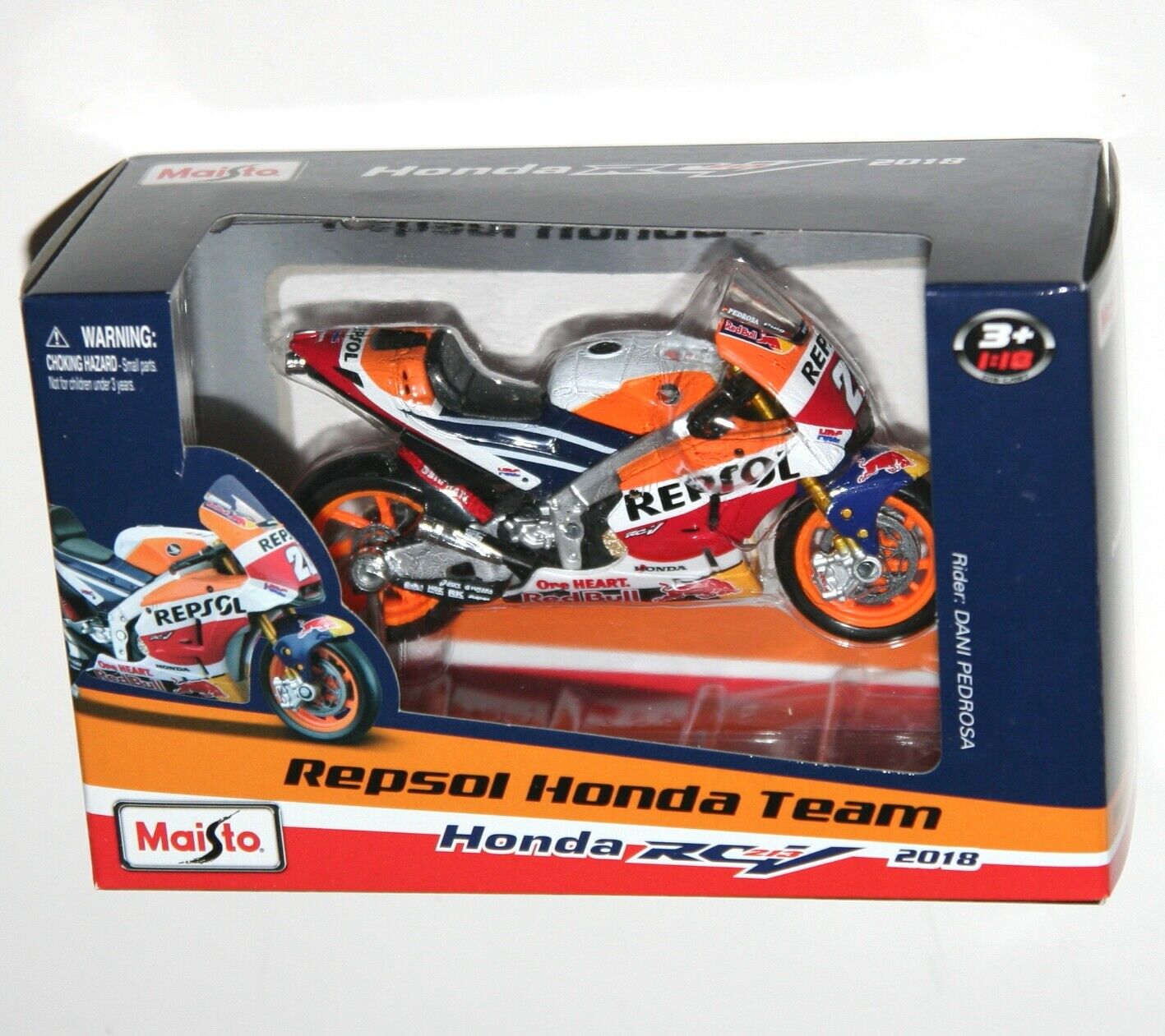 Maisto Toys 1:18 Repsol Honda Dani Pedrosa 2018 Toy Model