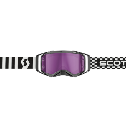 Scott Prospect Goggle, Racing Black / White – Purple Chrome Works Lens