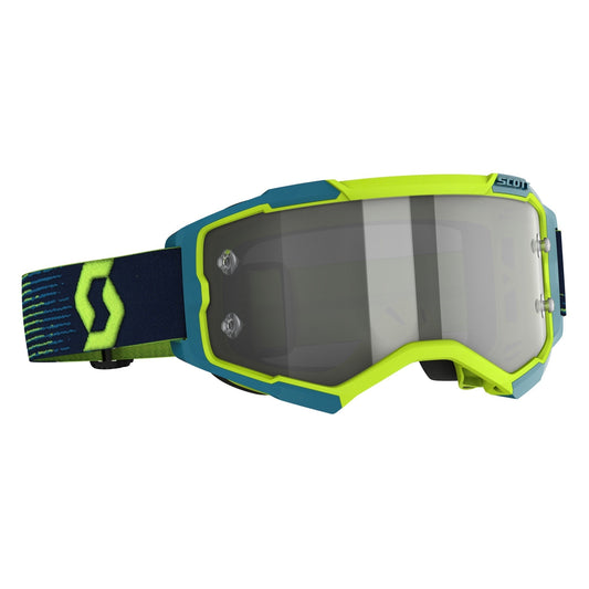 Scott Fury Goggle, Neon Yellow / Blue - Light Sensitive Works Lens