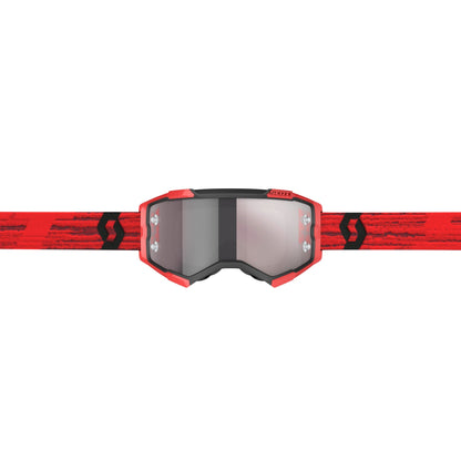 Scott Fury Goggle, Dark Red - Silver Chrome Works Lens