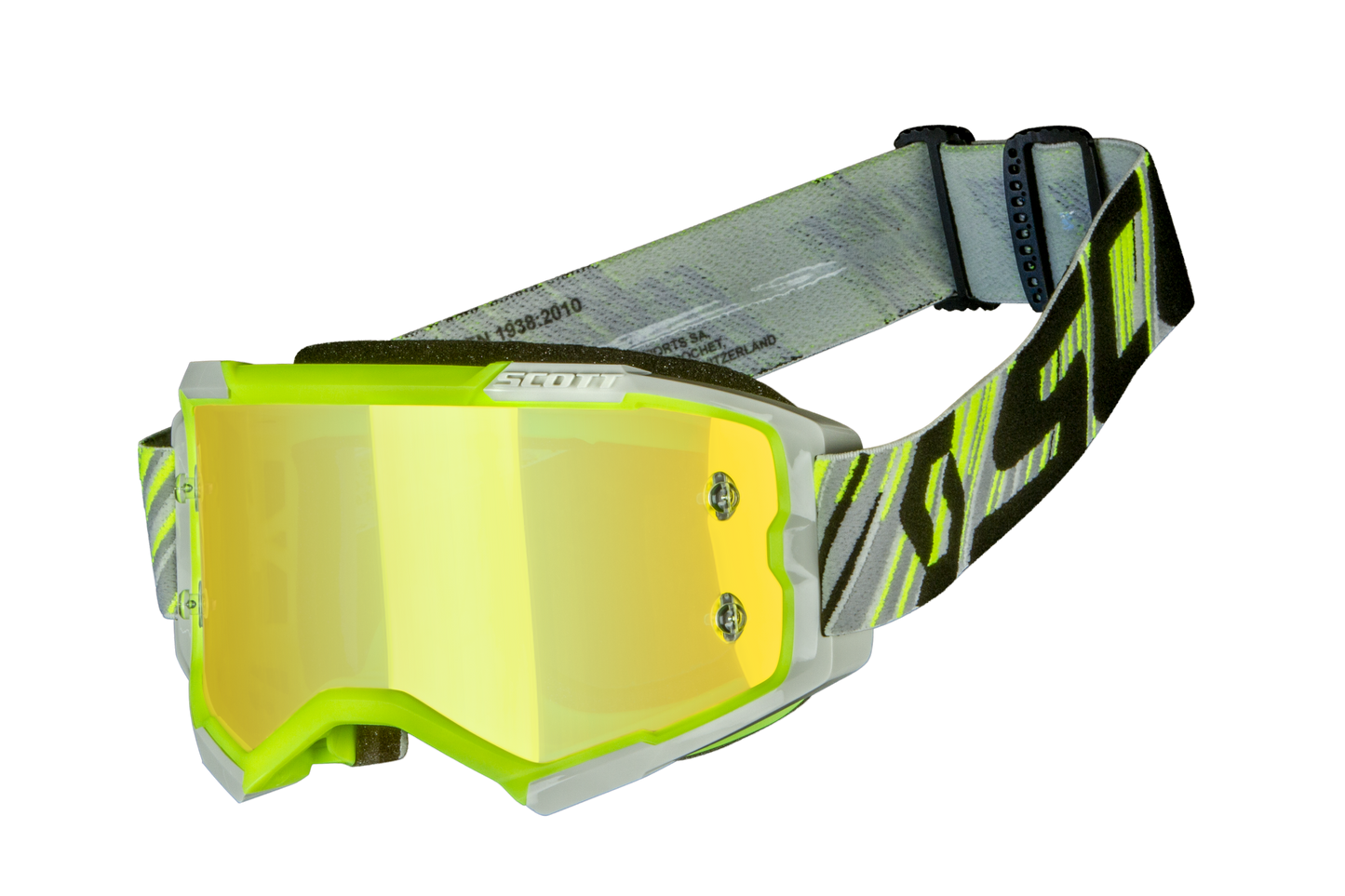 Scott Fury Goggle, Yellow / Grey - Yellow Chrome Works Lens