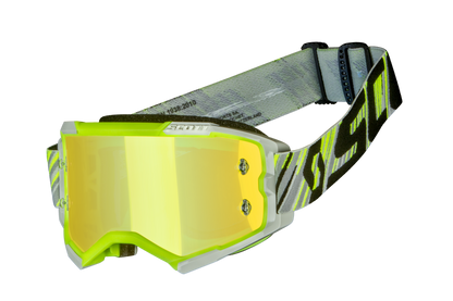 Scott Fury Goggle, Yellow / Grey - Yellow Chrome Works Lens