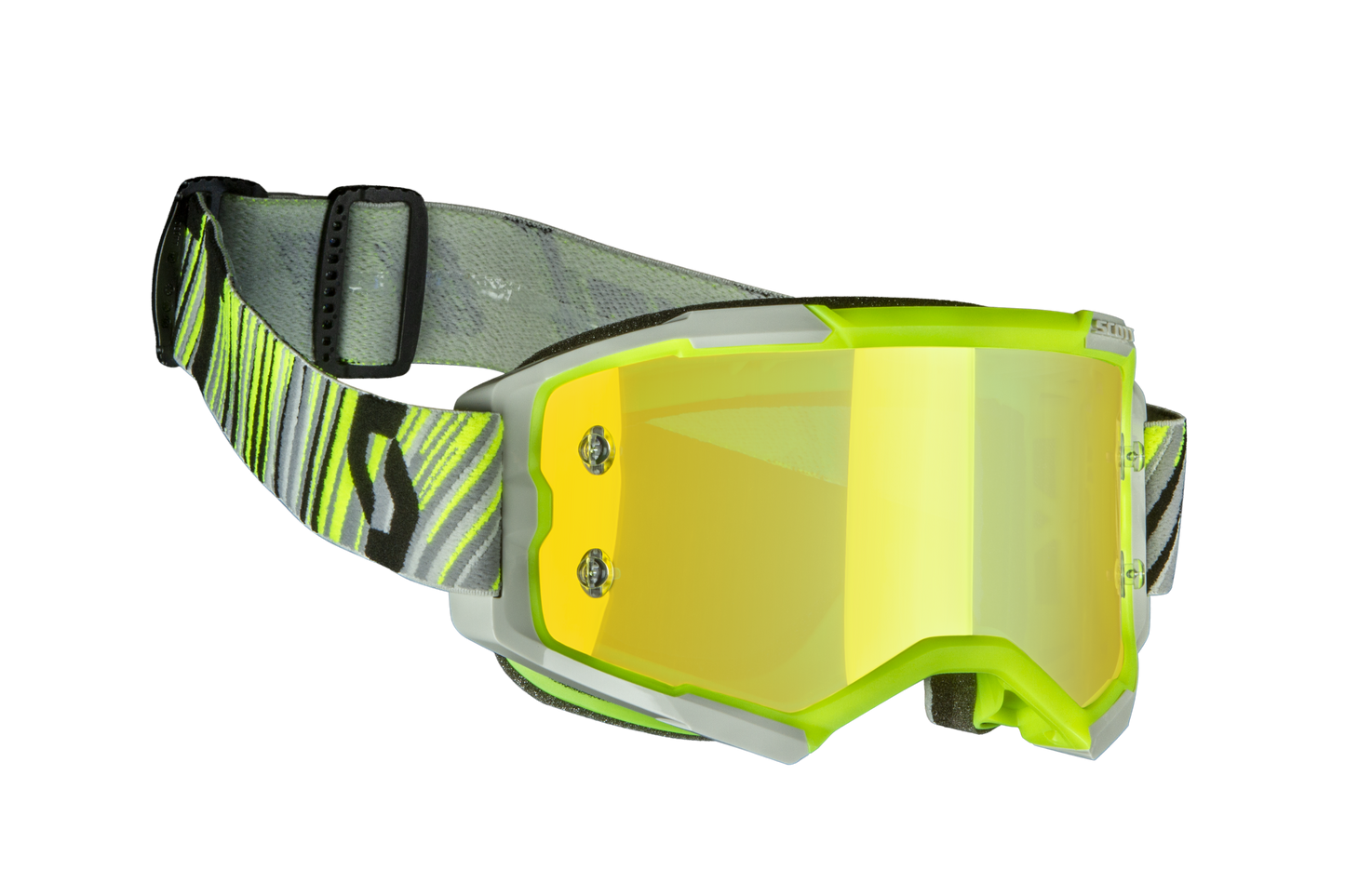 Scott Fury Goggle, Yellow / Grey - Yellow Chrome Works Lens