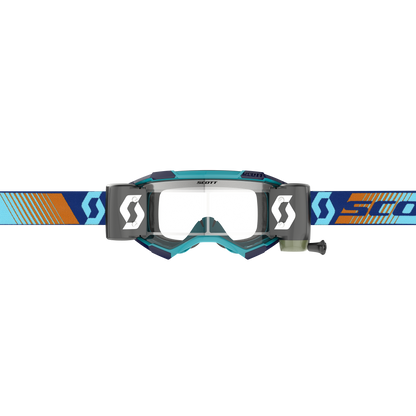 Scott Fury Goggle WFS, Royal Blue / Orange - Clear Works Lens