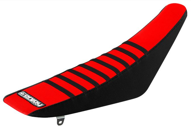 Enjoy Manufacturing Honda Seat Cover CRF 250 R 2014 - 2017 CRF 450 R 2013 - 2016 Ribbed, Black / Red / Black