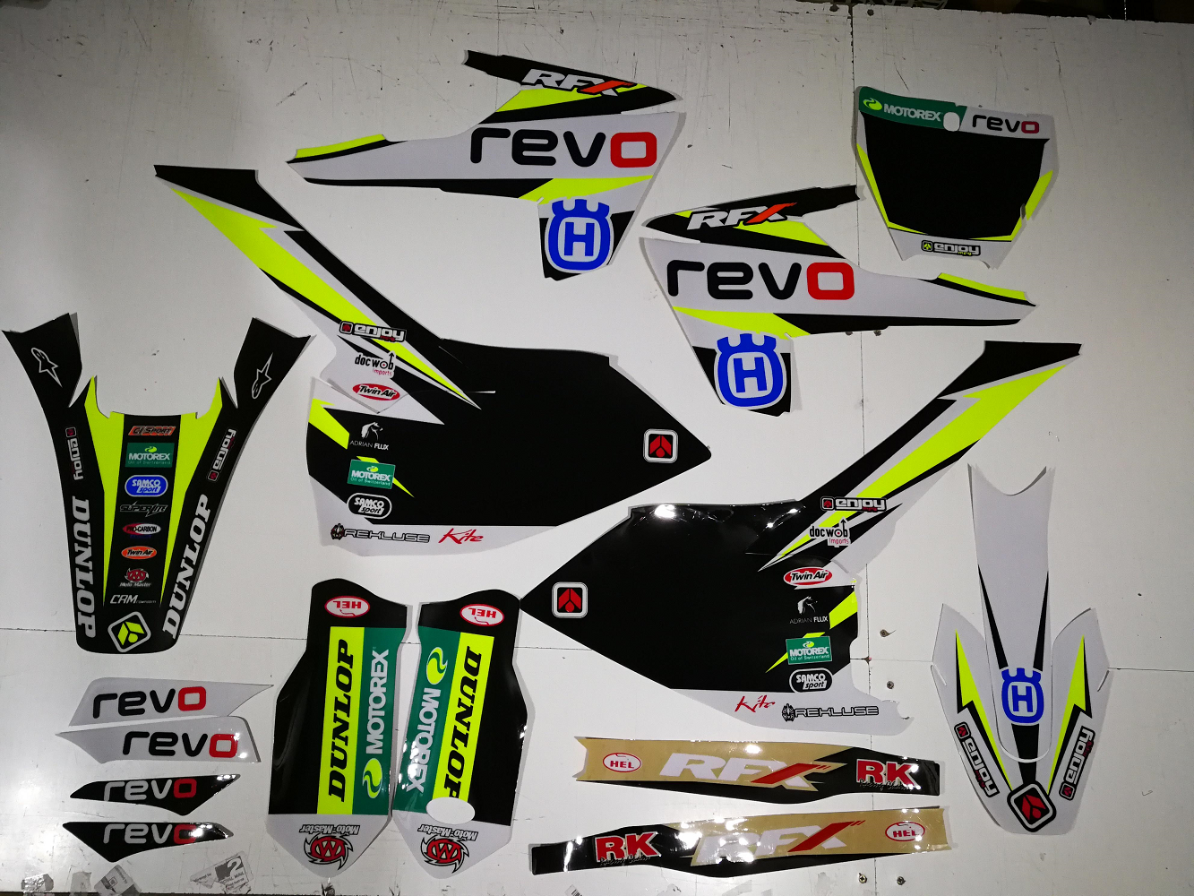 Enjoy Manufacturing Husqvarna Graphics Kit TC FC 2016 - 2018 TC 250 2017 - 18, Revo