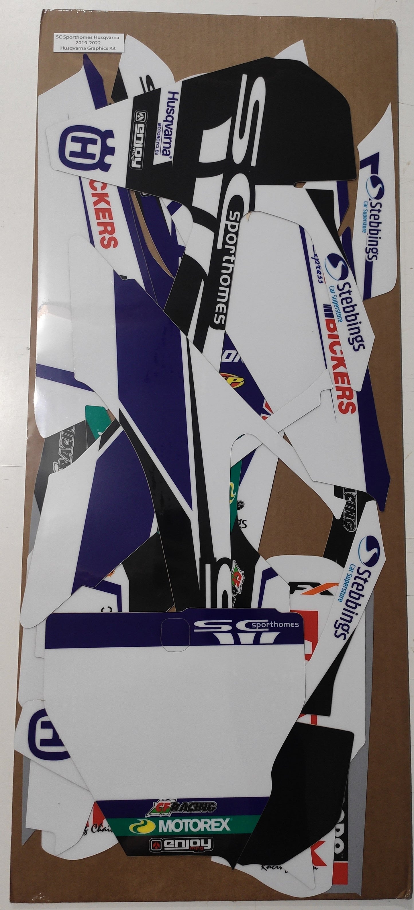 Enjoy Manufacturing Husqvarna Graphics Kit TC FC 2019 - 2022, SC Sport Homes