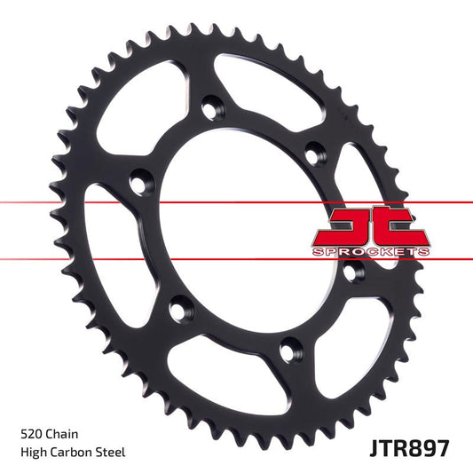 JT Sprockets Steel Rear Sprocket KTM SX 1995 - 2021 SXF 250 2006 - 21 SXF 350 2011 - 21 SXF 450 2007 - 21 Husqvarna TC FC 2014 - 21, 49T