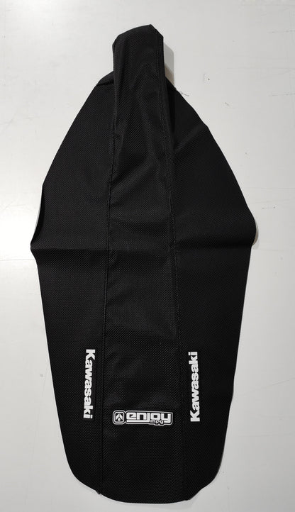 Enjoy Manufacturing Kawasaki Seat Cover KXF 250 2013 - 2016 KXF 450 2012 - 2015 STD Logo, All Black