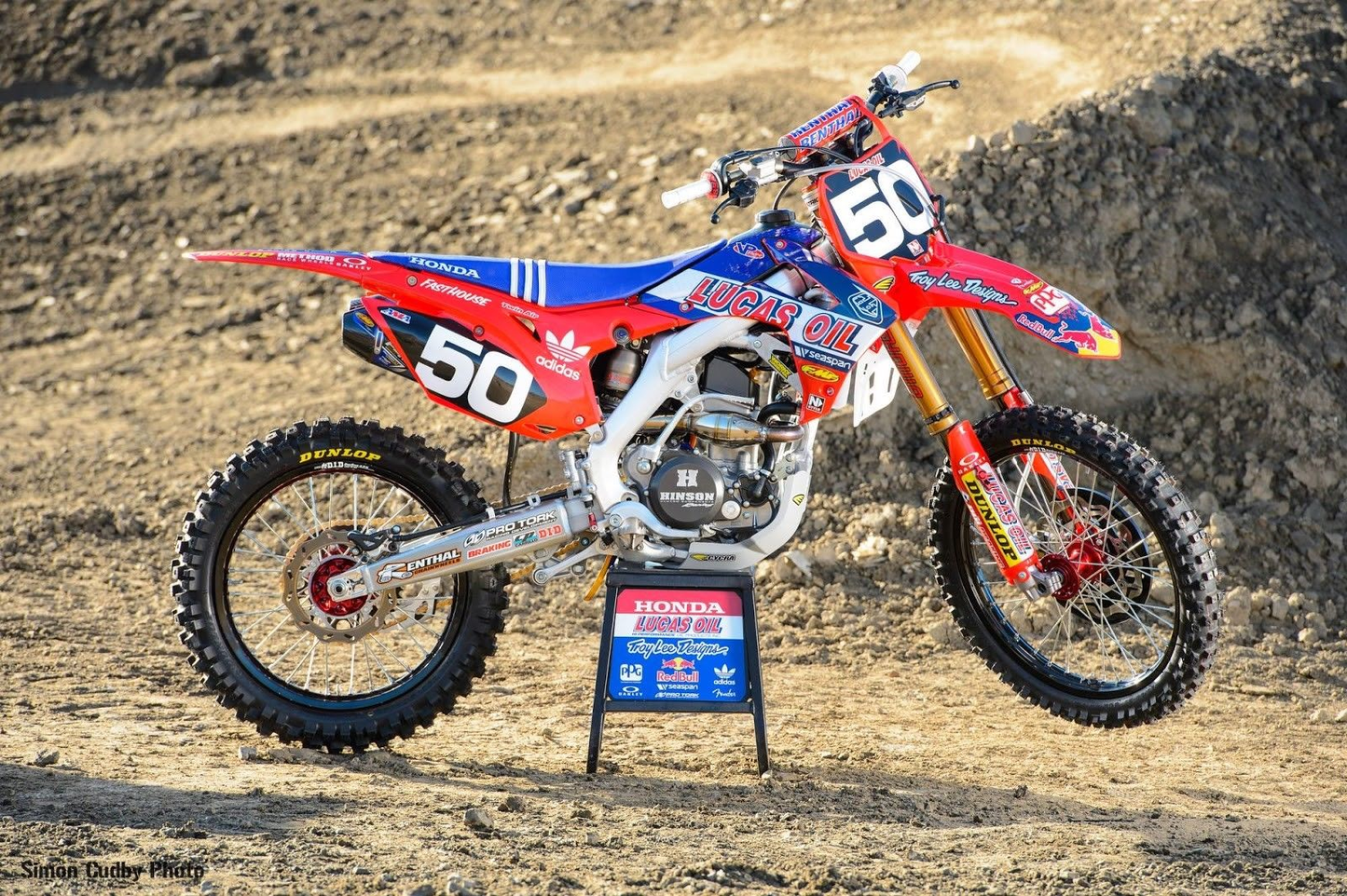 Enjoy Manufacturing Honda Graphics Kit CRF 250 R 2010 - 2013 CRF 450 R 2009 - 2012, Troy Lee Designs Lucas Oils