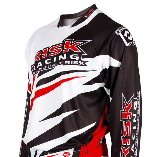 Risk Racing Vector Jersey, Red / White / Black, X Large