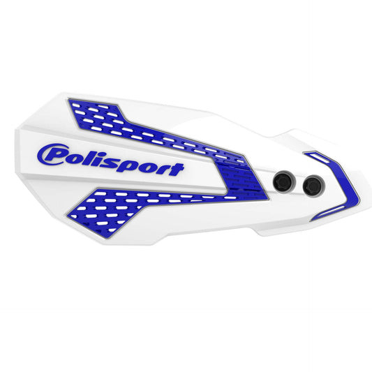 Polisport Universal Hand Guards MX Flow YZ YZF WR 125 250 450 2008 – 2022, White Blue