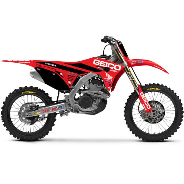 Enjoy Manufacturing Honda Graphics Kit CRF 250 R 2018 - 2021 CRF 450 R 2017 - 2020, Geico