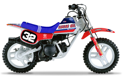 Enjoy Manufacturing Honda Graphics Kit QR 50 1983 - 1997, Troy Lee Designs Lucas Oils